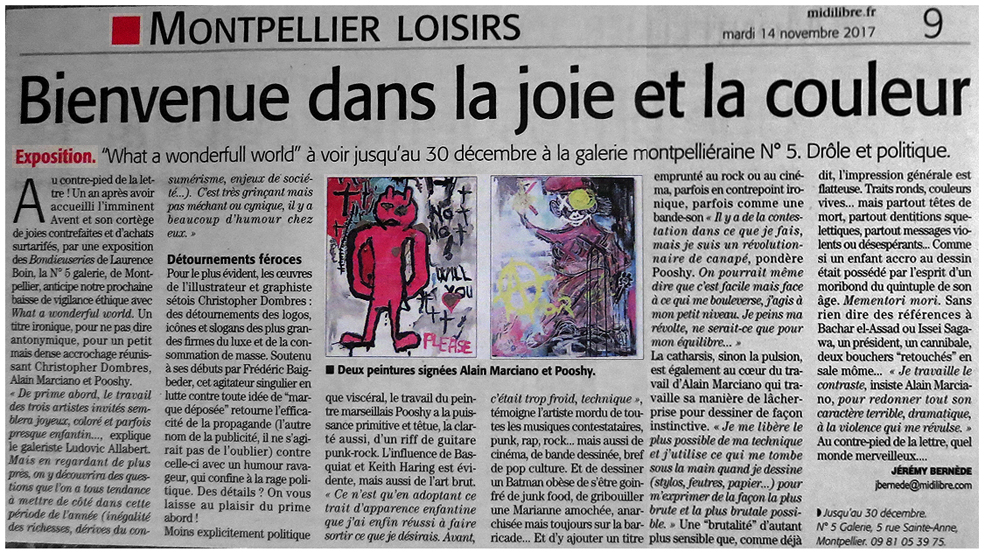 N5_GALERIE_exposition_Pooshy_Alain_Marciano_Christopher_Dombres_MidiLibre_Montpellier_2017