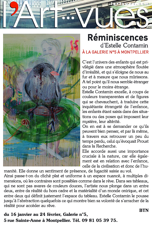 N5_galerie_exposition_peinture_Estelle Contamin_Reminiscences_art_contemporain_art_vues_presse_Montpellier_2018