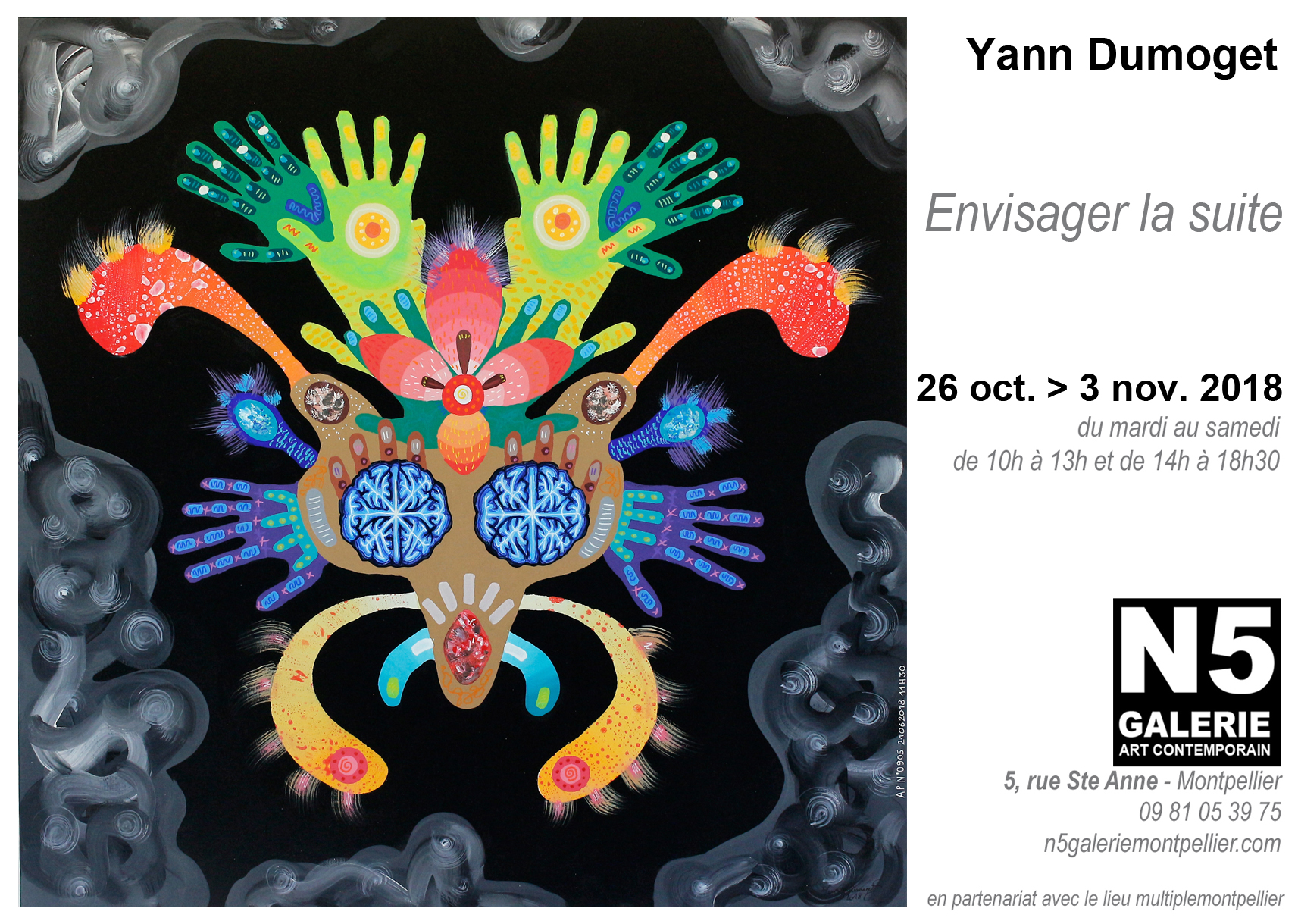 N5 galerie_exposition_Yann Dumoget_peinture_Montpellier_2018