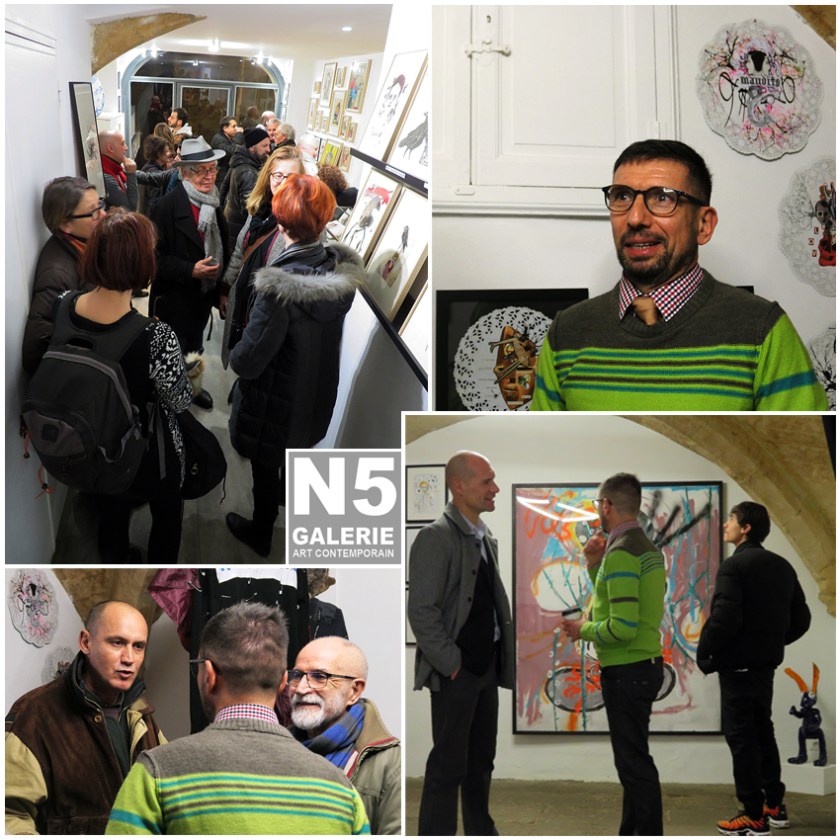 Vernissage-N5 galerie-exposition-NOWHERE-Denis Brun-Montpellier-2019