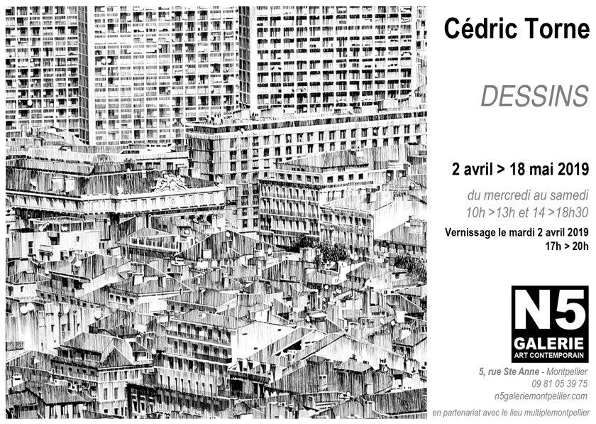 N5 galerie_carton_exposition_Dessins_Cedric Torne_Montpellier_2019